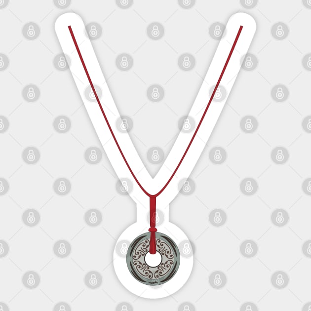 Blood VS Water Hidden Immunity Idol Necklace RED Sticker by katietedesco